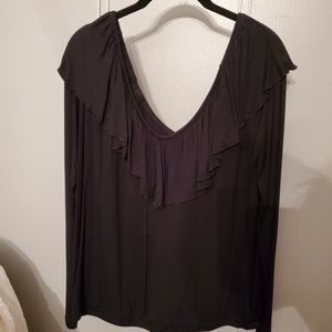 Express vneck long sleeve top